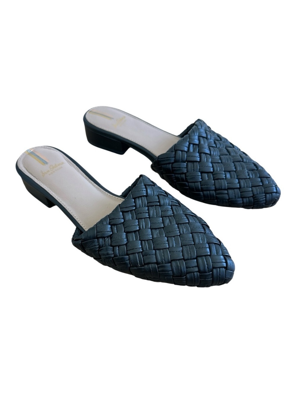 Sam Edelman Page Black Woven Mules